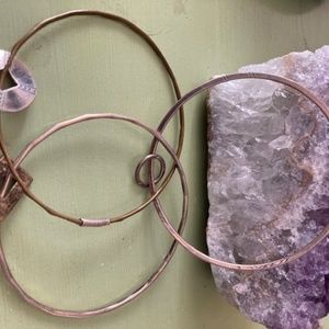 Three Mixed Metals Bangles